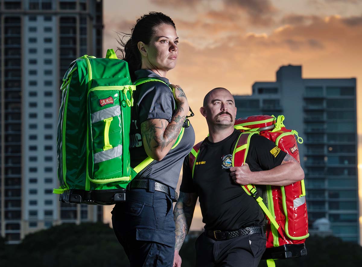 The G3+ Responder and Breather are titans in the EMS Gear world keeping your essential EMS gear organized and ready to roll.